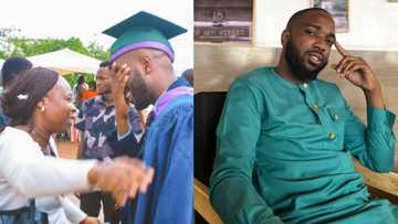 "She helped me": Medical doctor meets his secondary school teacher during graduation, photo goes viral