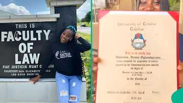 University of Calabar law graduate breaks 10-year record, celebrates getting her school certificate
