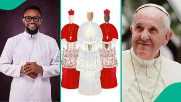 Catholic priest points out why reverend fathers wear black when they visit Rome but white in Africa