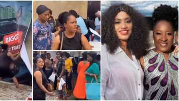 Give me my money Kachi: Angry customer causes havoc at actress Ireti Doyle’s daughter’s stall for owing her