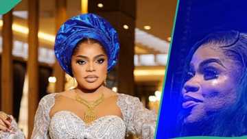"The cameraman is a bad person": Video of Bobrisky showing off beard, rough chin causes stir