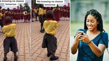 Little boy entertains students as he dances in his school uniform, video causes stir online