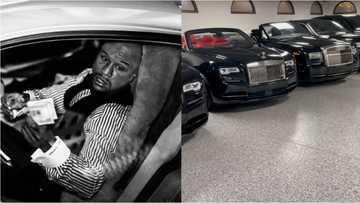 Inside Mayweather’s amazing £20m car collection with white vehicles in Las Vegas and same motors in black in LA