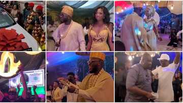 Don Jazzy, Jowi Zaza, other celebs rain money as they storm comedian Craze Clown’s colourful wedding