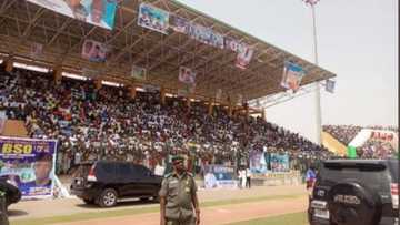 Da duminsa: Hotunan yadda Buhari ya kaddamar da yakin zabensa a Gombe