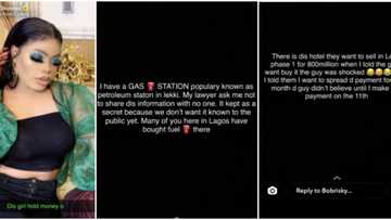 Bobrisky brags about buying hotel worth N800m in Lekki and owning fuel station, fans call him a liar