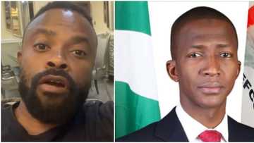 Actor Okon reacts as EFCC boss slumps, tells Yahoo boys who took his picture to ‘babalawo’ to let him go