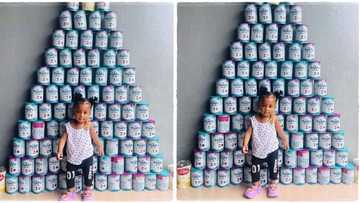 "87 tins of milk in 12 months": Mum posts photo of her baby and cans of milk she consumed, image goes viral