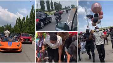 Abuja fans give Cross presidential treatment, as power bikes, cars and huge crowd gather to welcome him