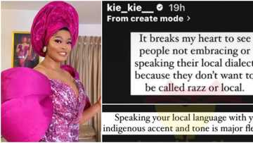 “It breaks my heart to see people not embrace their local dialect over being called razz”: Actress Kiekie says