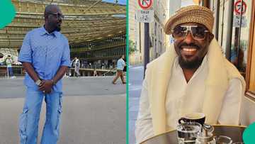 Jim Iyke destroys trolls who made snide comments about his "fake" Gucci shoes: "U r ugly inside out"