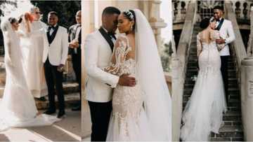 Man shares beautiful wedding photos as he marries high school bae, the lady replies him on Twitter
