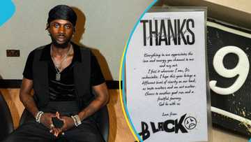 Black Sherif gifts cake and champagne to his friends on his 22nd birthday, gesture warms hearts