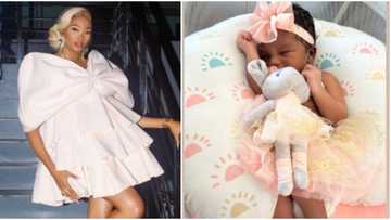 Congratulations pour in for comedian Kiekie as she finally welcomes baby girl, shares cute video of daughter