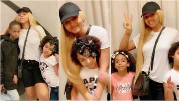 Actress Regina Daniels shares cute photos of herself with billionaire husband Ned Nwoko's children