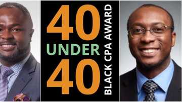 2 Nigerian men win big, bag 40 under 40 awards in US, many celebrate them as cute photos light up the net