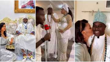 “I wished it for 8 years”: Ooni of Ife’s 3rd wife thanks him for getting Timi Dakolo to perform on wedding day