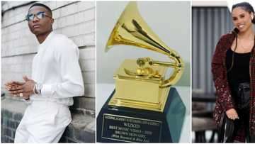 Wizkid's 3rd baby mama Jada celebrates singer as Grammy plaque finally arrives Nigeria
