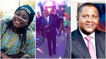 Billionaire Dangote bursts hot dance moves as Teni performs in New York (video)