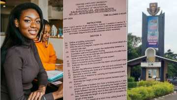"These lecturers no get joy": Photo of exam question paper at Obafemi Awolowo University stirs uproar