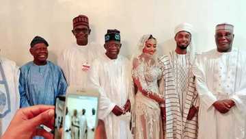 Jiga-jigan APC da PDP sun ajiye siyasa gefe, sun halarci auren 'dan Atiku da diyar Nuhu Ribadu (Hotuna)