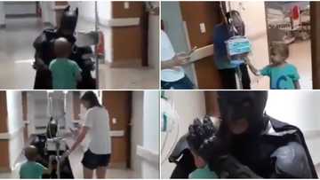 Heartwarming video of doctor dressed up like Batman to fulfill young patient's dream