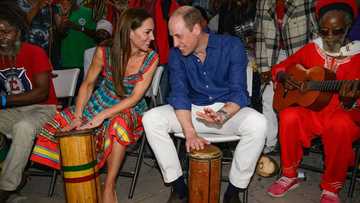 Prince William, Kate Middleton play drums during visit to Bob Marley's home in Jamaica