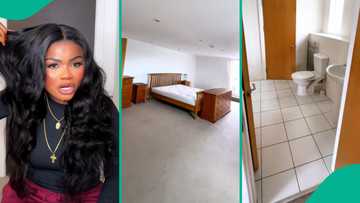 Lady who claims her room is biggest in UK flaunts it online, her video trends: "God gave me this"