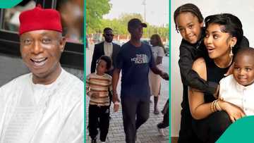 Ned Nwoko makes first public appearance with Regina Daniels' sons since their public fallout