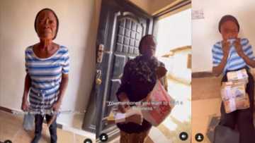 Reactions as homeless Nigerian lady gets cash gifts, accommodation from kind hearted Nigerians