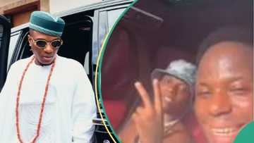 "I fit off my cloth and dance": Man gushes as Wizkid gives his cousin ride during visit to Makoko