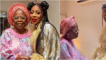 Guard your mother closely: Mo Abudu advises, shares heartwarming video of mum praying for her on 57th birthday