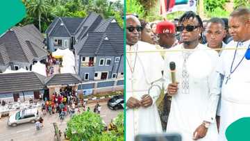 Super Eagles star Samuel Chukwueze builds mansion worth over N400 million for father, video
