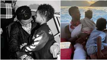 "Lovely Big Wiz family": Wizkid’s third son Zion shares a beach-view family photo, fans gush