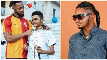 Flavour's adopted blind son grown up in birthday photo, emotional video of the day they met surfaces