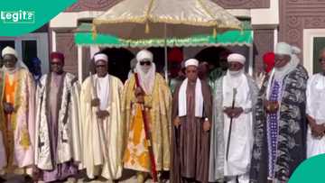 Sarakunan gargajiya daga ketare sun shiga fadar Sanusi II, sun yi masa mubaya'a