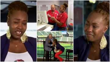 Woman 'collapses' in joy after boss gives her N102.8m to get herself a house, raises worker's salary by N5.7m
