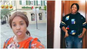 "Here sweet": Nigerian lady in Germany tells people not to mind those advising them against going abroad