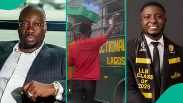 Obi Cubana celebrates as Lagos hawker who gave money to prison inmates in traffic graduates from uni