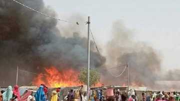 Yanzu-yanzu: Gobara ta lashe rayuka 14 a sansanin 'yan gudun hijira a Borno