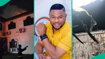 Fresh FM: Remains of Yinka Ayefele's radio station gutted by fire emerges, "Thank God no 1 was hurt"