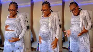 "I have carried you for 40 weeks": Woman who is heavily pregnant questions her unborn baby in TikTok video
