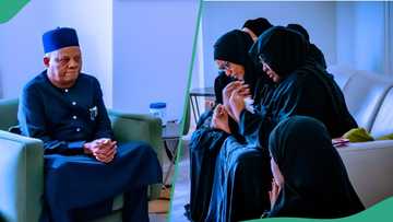 Buhari’s death: Emotion, tears as Shettima visits Aisha Buhari in London, photos go viral
