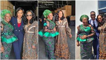 "Can't wait 4 what is cooking": Clips of Bukky Wright, Patience Ozokwor on set with Hollywood stars goes viral