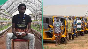 "We saw a need": Nigerian farmer Samson Ogbole gives 8 men tricycles, opens up on his motivation