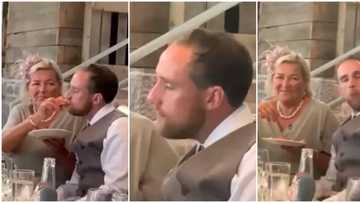 Mother-in-law feeds daughter's husband like a baby after he got drunk at his wedding, video stirs reactions