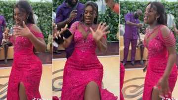 "She's getting all the attention": Lady with fine shape steals show with her dance moves at wedding