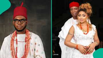 Onishe of Ubulu-Uku Kingdom asks Regina Daniels, Ned Nwoko to reconcile, his advice elicits outrage