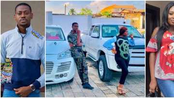 Congratulations pour in for actor Lateef Adedimeji and colleague Mo Bimpe as they flaunt new rides