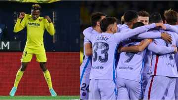 Super Eagles star scores his 1st goal of the season in style against Barcelona